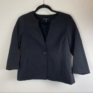 Eileen Fisher black blazer jacket XS Textured